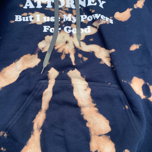 NWT Navy Blue tie dye hooded l/s sweatshirt - Picture 3 of 16